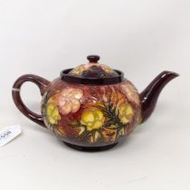 A Moorcroft pottery teapot, 15 cm high