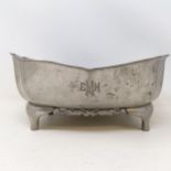 A Danish pewter bowl, 25 cm diameter Provenance: Sold on behalf of Tenovus Cancer Care Charity