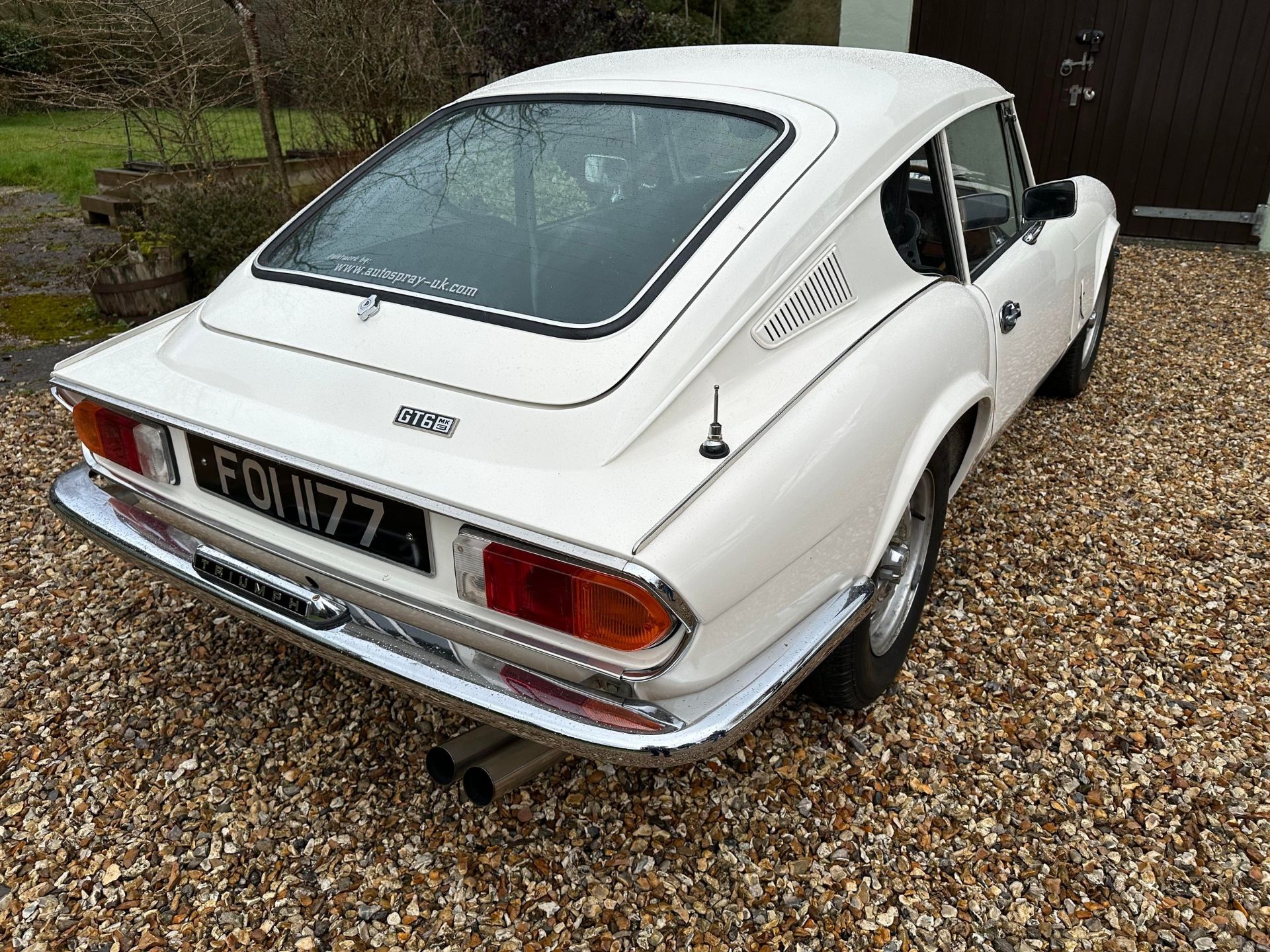 1973 Triumph GT6 Registration number FOI 1177 Chassis number KE145270 Engine number 24517 White with - Image 10 of 34