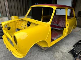 1984 Mini project Being sold without reserve Yellow Restoration project disassembled First Mini with