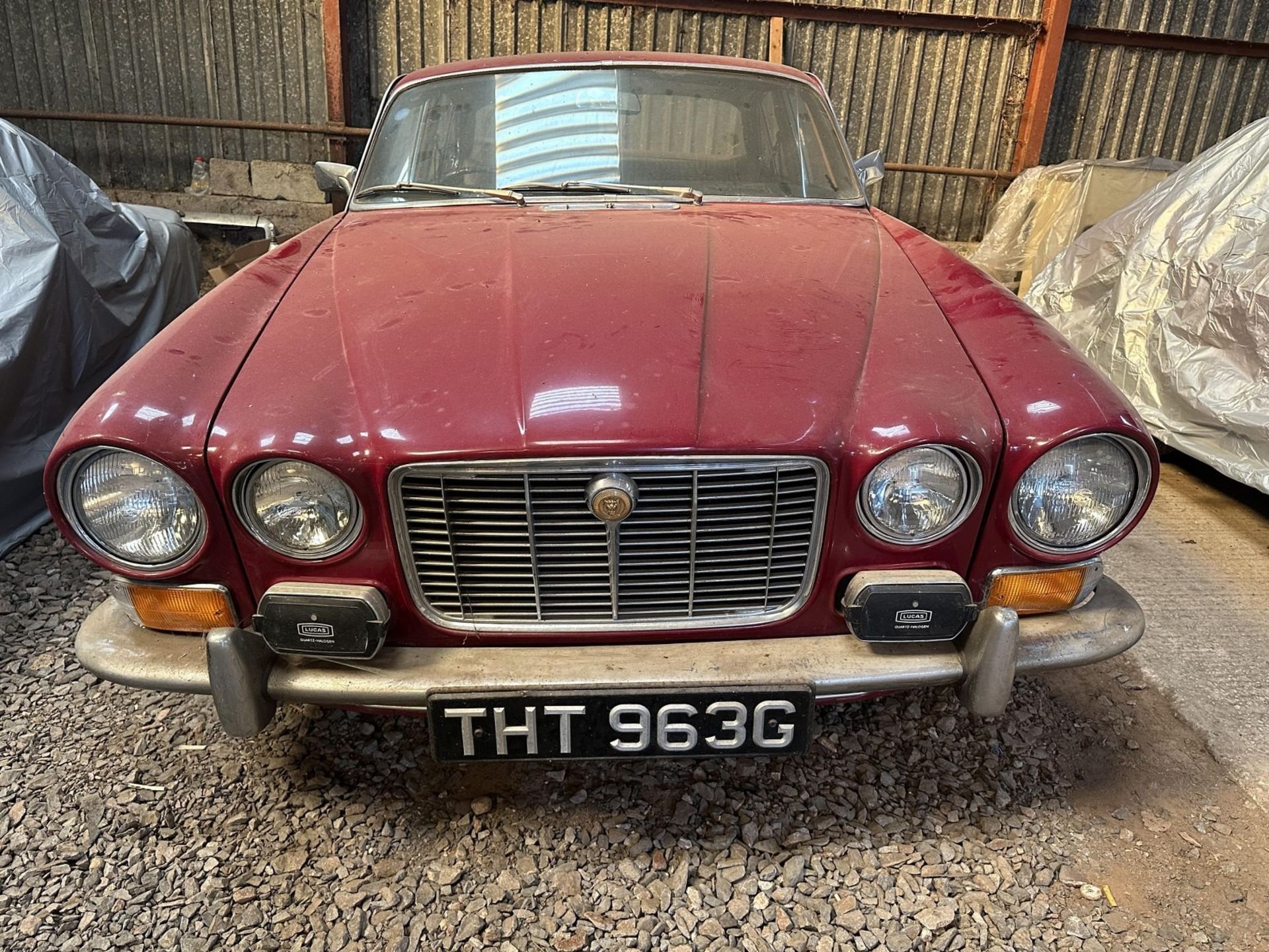 1969 Jaguar XJ6 4.2 Being sold without reserve Registration number THT 963G Red with a mushroom - Image 3 of 73