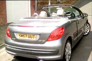 2007 Peugeot Convertible 207 GT CC Registration number SM57 UUT Chassis number VF3WB5FWC34045060