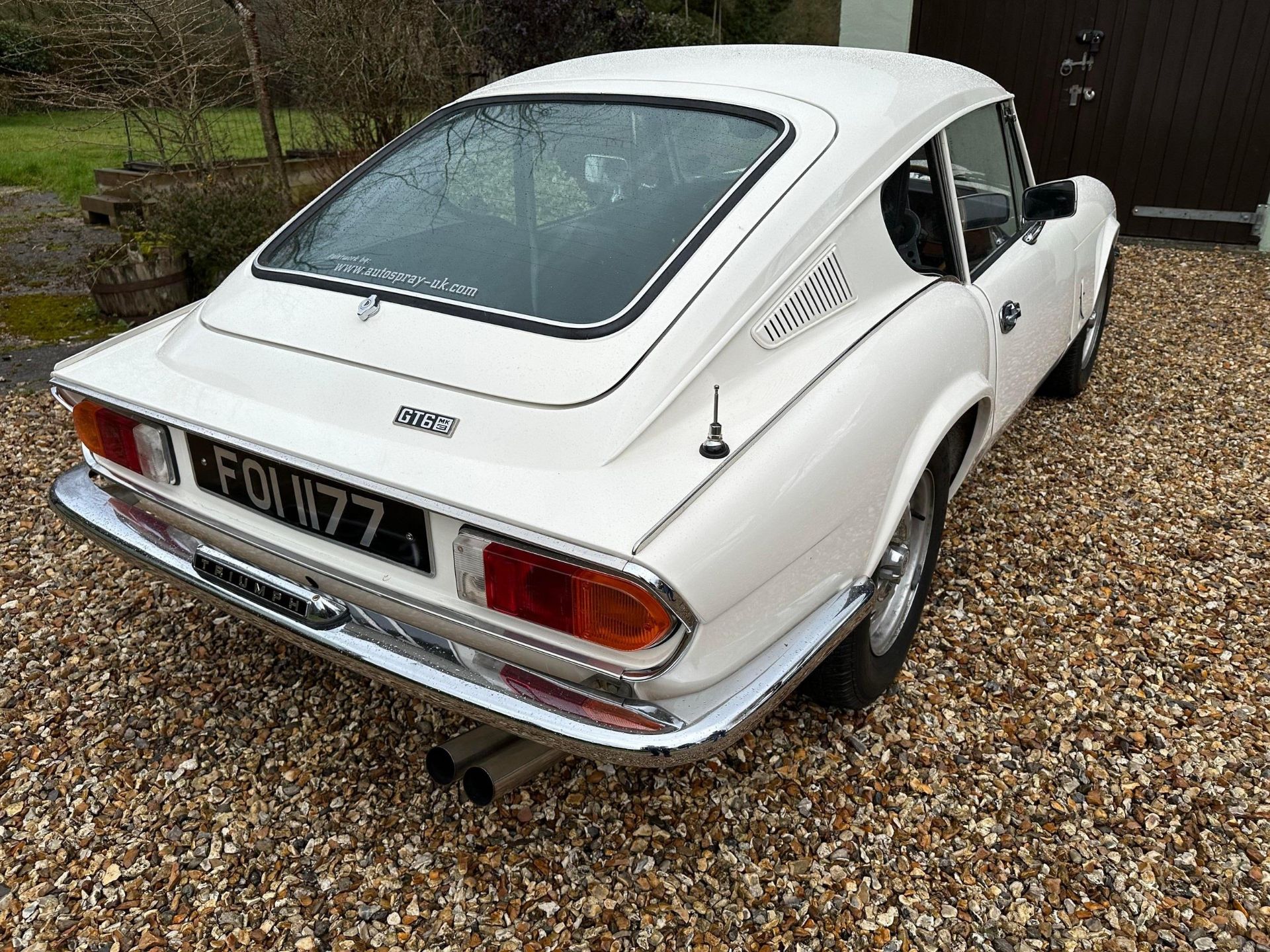 1973 Triumph GT6 Registration number FOI 1177 Chassis number KE145270 Engine number 24517 White with - Image 27 of 34