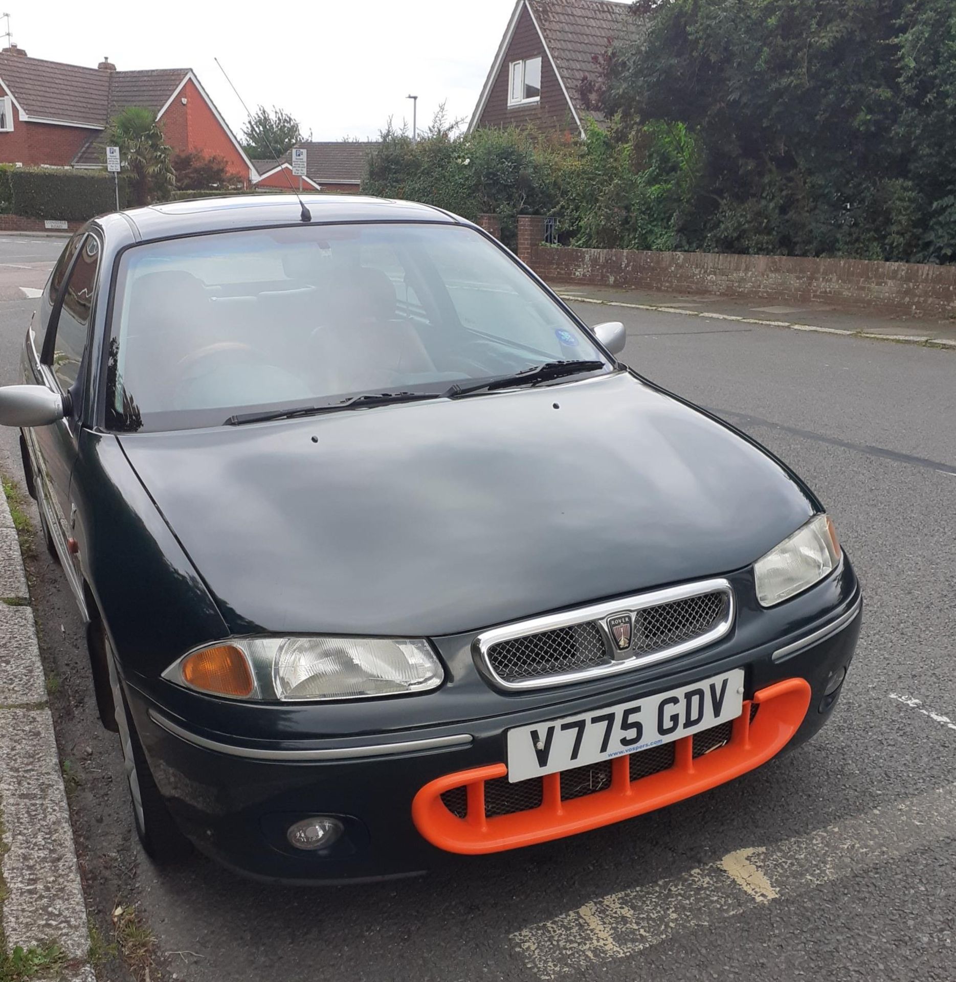 1999 Rover 200 BRM Registration number V775 GDV Brooklands green with a red leather interior One - Image 8 of 12