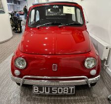 1972 Fiat 500L Registration number BJU 508T Ferrari red Affectionately known as Belle Few original