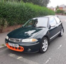 1999 Rover 200 BRM Registration number V775 GDV Brooklands green with a red leather interior One