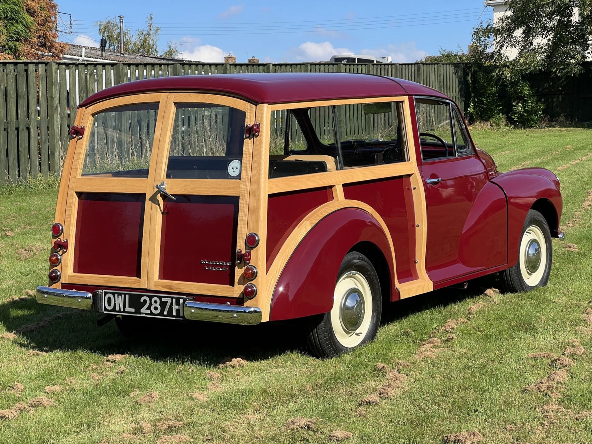 1970 Morris Minor Traveller Registration number OWL 287H Damask red with a biscuit interior Bought - Image 16 of 46