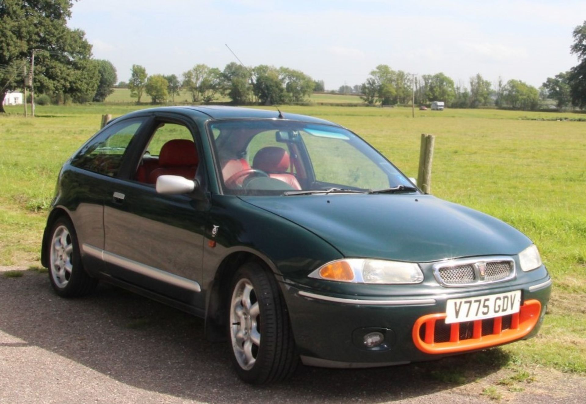 1999 Rover 200 BRM Registration number V775 GDV Brooklands green with a red leather interior One - Image 7 of 12