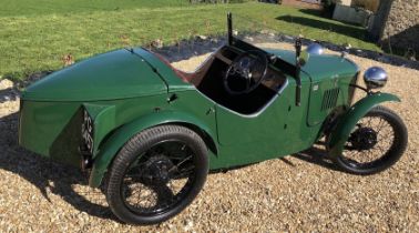 1930 Austin 7 Ulster Special Registration number PG 6457 Green with a brown interior With a spare