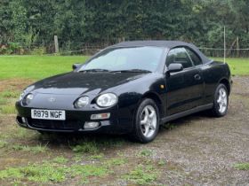 1999 Toyota Celica Convertible Registration number R879 NGF Black with a cloth interior Automatic
