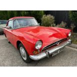 1964 Sunbeam Alpine Registration number CPE 264B Red with a black interior Long term family