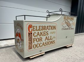 A c.1920/30 commercial sidecar body, painted for a bakery business, suitable for 1920s/1930s