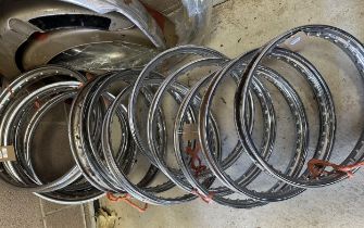 Assorted rims Being sold without reserve