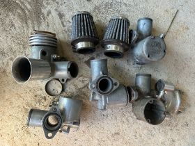 Assorted carburettors and associated parts Being sold without reserve