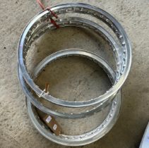 Three Dunlop alloy rims Being sold without reserve