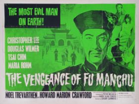 The Vengeance Of Fu Manchu, 1967, UK Quad film poster, 76.2 x 101.6 cm Folded
