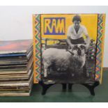 Paul and Linda McCartney, Ram, vinyl LP record, and assorted other vinyl records Provenance: From