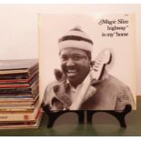 Magic Slim, Highway is my Home, vinyl LP record, and assorted other Blues records Provenance: From a