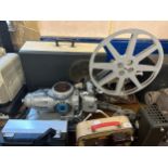 A Heuitier projector, assorted projectors and other items (qty) Provenance: From a vast single owner