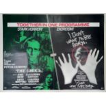 The Ghoul/I Don't Want To Be Born, 1975, UK Quad (Double Bill) film poster, 76.2 x 101.6 cm Folded