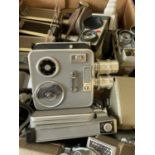 A Triauto Cinemax-8 cine camera, and assorted other cine cameras (box) Provenance: From a vast