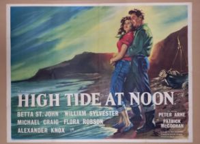 High Tide At Noon, 1957, UK Quad film poster, 76.2 x 101.6 cm