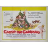 Carry On Camping, 1969 UK Quad film poster, 76.2 x 101.6 cm Folded, bottom right corner missing