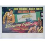 The Sleeping Tiger, 1954, UK Quad film poster, 76.2 x 101.6 cm Folded