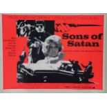 Sons Of Satan, 1973, UK Quad film poster, 76.2 x 101.6 cm Folded