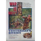 Yesterday's Enemy, 1959, US One Sheet film poster, 68.6 x 104.0 cm Hammer Horror