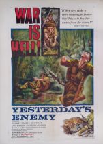 Yesterday's Enemy, 1959, US One Sheet film poster, 68.6 x 104.0 cm Hammer Horror
