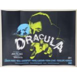 Dracula, 1973, UK Quad film poster, 76.2 x 101.6 cm Folded