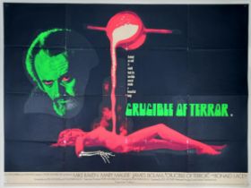 Crucible Of Terror, 1971, UK Quad film poster, 76.2 x 101.6 cm Folded, small hole in one of the