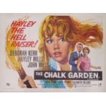 The Chalk Garden, 1964, UK Quad film poster, 76.2 x 101.6 cm Folded