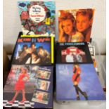 Assorted vinyl LP 12 inch singles, to include Kylie & Jason and Belinda Carlisle (3 boxes)