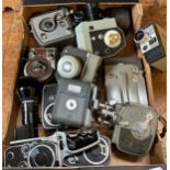 A Keystone 27 Capri cine camera, assorted other cine cameras and related items (box) Provenance: