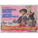 The Sheriff Of Fractured Jaw, 1958, UK Quad film poster, 76.2 x 101.6 cm Folded