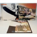 Led Zeppelin vinyl LPs, Led Zeppelin II, Houses Of The Holy, and Hindenburg (3)