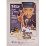 The Terror Of The Tongs, 1961, US One Sheet film poster, 68.6 x 104.0 cm Hammer Horror