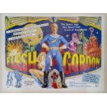 Flesh Gordon, 1974, UK Quad film poster, 76.2 x 101.6 cm Folded