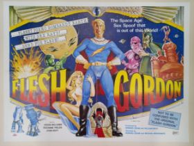 Flesh Gordon, 1974, UK Quad film poster, 76.2 x 101.6 cm Folded