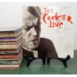 Joe Cocker Live, vinyl LP record, and assorted other vinyl records Provenance: From a large single