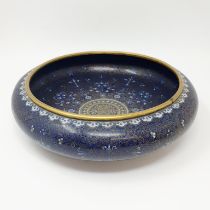 A Chinese cloisonné bowl, 32 cm diameter