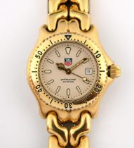 A ladies gold plated Tag Heuer wristwatch