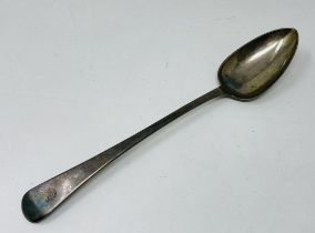 A Victorian silver Old English pattern basting spoon, 3.6 ozt