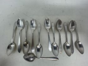 A set of twelve Tiffany silver coffee spoons, 5.4 ozt