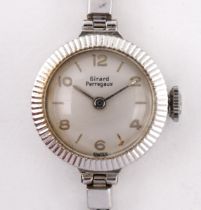 ***Withdrawn*** A ladies 9ct white gold Girard Perregaux wristwatch, in a later vintage box item