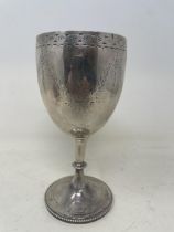 A Victorian silver goblet, London 1868, 5.7 ozt