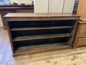 An early Victorian rosewood bookcase, 160 cm wide