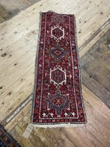 A Persian Hariz runner, 174 x 80 cm